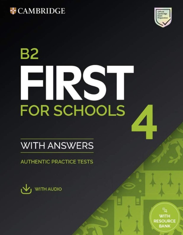 Instant Download B2 First for Schools 4 PDF with answers key, mp3, resources 1 Instant Download B2 First for Schools 4 PDF with answers key, mp3, resources