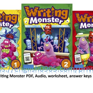 Download Writing Monster PDF, Audio, Worksheet, test, answer keys, PPT