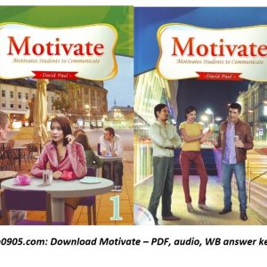 Download Motivate - PDF (high quality), audio, Workbook answer key, Activity materials