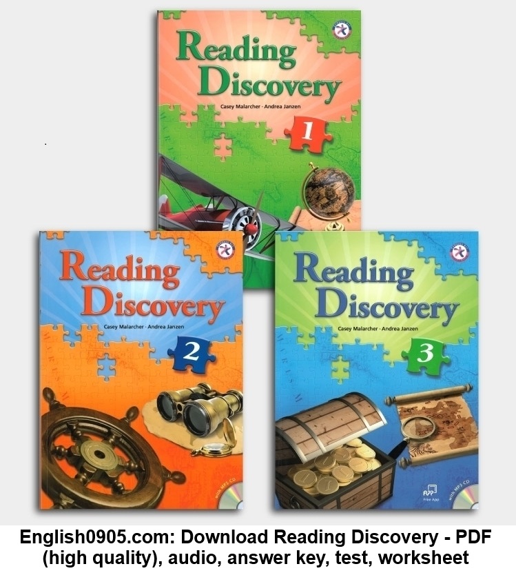 Download Reading Discovery - PDF (high quality), audio, answer key, test, worksheet 1 Download Reading Discovery - PDF (high quality), audio, answer key, test, worksheet