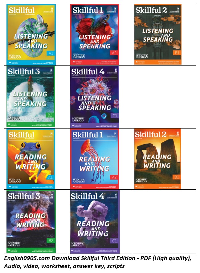 (Instant download) Skillful Third Edition - PDF (High quality), Audio, video, worksheet, answer key, scripts 1 (Instant download) Skillful Third Edition - PDF (High quality), Audio, video, worksheet, answer key, scripts