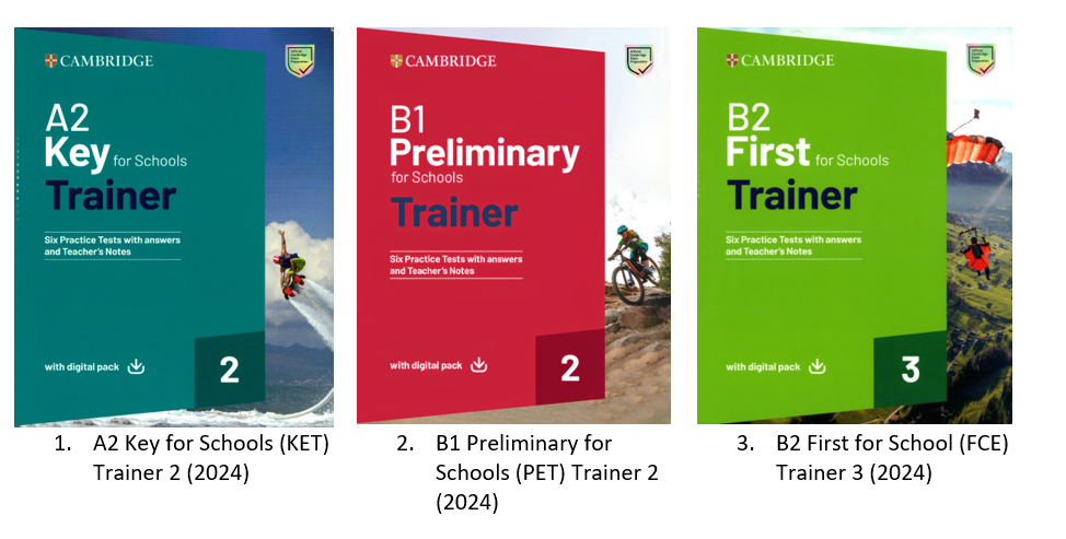 (Instant download) A2 Key for Schools Trainer 2 (2024), B1 Preliminary for Schools Trainer 2 (2024), B2 First for Schools Trainer 3 (2024) Six Practice tests with answers 1 (Instant download) A2 Key for Schools Trainer 2 (2024), B1 Preliminary for Schools Trainer 2 (2024), B2 First for Schools Trainer 3 (2024) Six Practice tests with answers